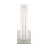 LIVEX LIGHTING 10190-91 10W LED Brushed Nickel ADA Wall Sconce