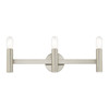 LIVEX LIGHTING 10343-91 Copenhagen 3-Light ADA Bath Vanity, Brushed Nickel