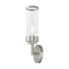 LIVEX LIGHTING 10361-91 1 Light Brushed Nickel ADA Wall Sconce