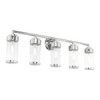 LIVEX LIGHTING 10365-05 Hillcrest 5-Light Bath Vanity, Polished Chrome