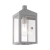LIVEX LIGHTING 20582-80 Nyack 1-Light Wall Lantern, Nordic Gray