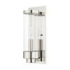 LIVEX LIGHTING 20721-05 Hillcrest 1-Light ADA Wall Lantern, Polished Chrome