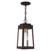 LIVEX LIGHTING 20854-07 1 Light Bronze Outdoor Pendant Lantern