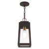 LIVEX LIGHTING 20854-07 1 Light Bronze Outdoor Pendant Lantern