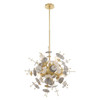 LIVEX LIGHTING 40074-12 Circulo 6-Light Pendant Chandelier, Satin Brass