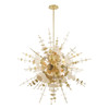 LIVEX LIGHTING 40079-12 Circulo 12-Light Grand Foyer Pendant Chandelier, Satin Brass