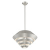 LIVEX LIGHTING 40402-91 Amsterdam 1-Light Mini Pendant, Brushed Nickel
