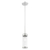LIVEX LIGHTING 40470-05 Hillcrest 1-Light Mini Pendant, Polished Chrome