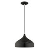 LIVEX LIGHTING 41172-68 1-Light Mini Pendant, Shiny Black