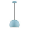 LIVEX LIGHTING 41181-74 1-Light Mini Pendant, Shiny Baby Blue