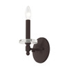 LIVEX LIGHTING 42701-07 1 Light Bronze Wall Sconce