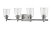 Z-LITE 464-4V-BN 4 Light Vanity, Brushed Nickel Z-LITE 464-4V-BN 4 Light Vanity, Brushed Nickel