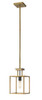Z-LITE 456MP-OBR-BRZ 1 Light Mini Pendant, Olde Brass + Bronze