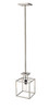 Z-LITE 456MP-BN-BK 1 Light Mini Pendant, Brushed Nickel + Black