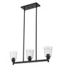 Z-LITE 464-3L-MB 3 Light Island/Billiard Light Fixture, Matte Black