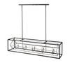 Z-LITE 457-10L-CH-MB 10 Light Island/Billiard Light Fixture, Chrome + Matte Black