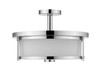 Z-LITE 465SF16-CH 3 Light Semi Flush Mount, Chrome Z-LITE 465SF16-CH 3 Light Semi Flush Mount, Chrome