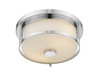 Z-LITE 465F11-CH 2 Light Flush Mount, Chrome
