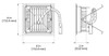 NICOR LIGHTING DLQ5-10-120-3K 5 in. Square 3000K LED Module for use with DLQ5-10-FRAME