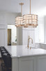 CRYSTORAMA DAN-404-VG Libby Langdon For Danielson 4 Light Vibrant Gold Chandelier