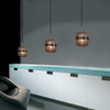 JESCO PD407-PU/BN 1-Light Line Voltage Pendant & Canopy