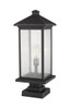 Z-LITE 531PHBXLS-SQPM-ORB 1 Light Outdoor Pier Mounted Fixture