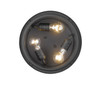 Z-LITE 570F-BK 3 Light Outdoor Flush Ceiling Mount Fixture