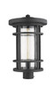 Z-LITE 570PHXL-BK 1 Light Outdoor Post Mount Fixture