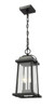 Z-LITE 574CHM-BK 2 Light Outdoor Chain Mount Ceiling Fixture