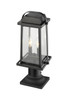 Z-LITE 574PHMR-533PM-BK 2 Light Outdoor Pier Mounted Fixture