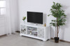 Elegant Decor MF801WH 60 in. mirrored TV stand in white