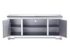 Elegant Decor MF601S 60 in. mirrored TV stand in antique silver