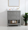 Elegant Decor VF27030GR 30 in. single bathroom vanity set in Grey Elegant Decor VF27030GR 30 in. single bathroom vanity set in Grey