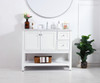 Elegant Decor VF27042WH 42 in. single bathroom vanity set in White Elegant Decor VF27042WH 42 in. single bathroom vanity set in White