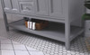 Elegant Decor VF27060GR 60 in. double sink bathroom vanity set in Grey