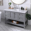 Elegant Decor VF27048GR 48 in. single bathroom vanity set in Grey Elegant Decor VF27048GR 48 in. single bathroom vanity set in Grey