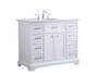 Elegant Decor VF15042WH 42 in. Single Bathroom Vanity set in white Elegant Decor VF15042WH 42 in. Single Bathroom Vanity set in white