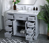 Elegant Decor VF15042GR 42 in. Single Bathroom Vanity set in light grey