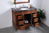 Elegant Decor VF38842TK 42 in. Single Bathroom Vanity set in teak