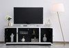 Elegant Decor MF9903 59 in. crystal mirrored TV stand