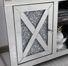Elegant Decor MF9903 59 in. crystal mirrored TV stand