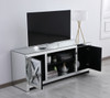 Elegant Decor MF9904 59 in. crystal mirrored TV stand