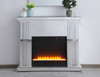 Elegant Decor MF9901-F2 47.5 in. Crystal mirrored mantle with crystal insert fireplace Elegant Decor MF9901-F2 47.5 in. Crystal mirrored mantle with crystal insert fireplace