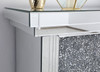 Elegant Decor MF9902-F2 47.5 in. Crystal mirrored mantle with crystal insert fireplace