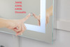 Elegant Decor MRE14260 Helios 42in x 60in Hardwired LED mirror with touch sensor and color changing temperature 3000K/4200K/6400K
