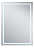 Elegant Decor MRE14260 Helios 42in x 60in Hardwired LED mirror with touch sensor and color changing temperature 3000K/4200K/6400K