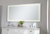 Elegant Decor MRE13672 Helios 36in x 72in Hardwired LED mirror with touch sensor and color changing temperature 3000K/4200K/6400K
