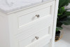 Elegant Decor VF27024WH 24 in. single bathroom vanity set in White