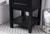 Elegant Decor VF27019BK 19 in. single bathroom vanity set in Black