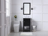 Elegant Decor VF27019BK 19 in. single bathroom vanity set in Black